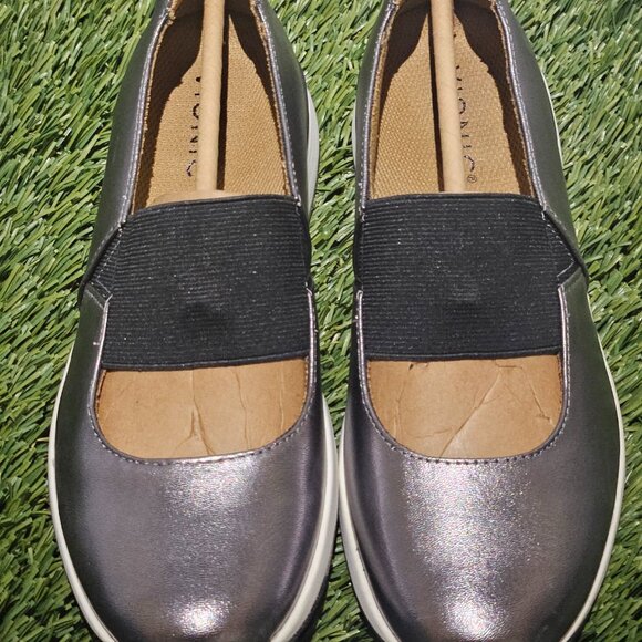 Vionic Cosmic Cadee Women’s Shoes – Size 7 – Metallic Pewter Leather – New in Bo - Picture 2 of 6